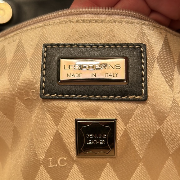 Les Copains Navy tote Made in Italy. Genuine Leather - Picture 4 of 10